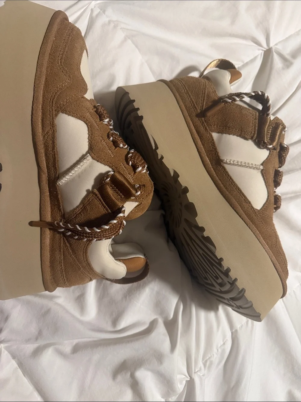 UGG Lo Lowmel Platform Sneakers in Brown - Picture 7 of 11